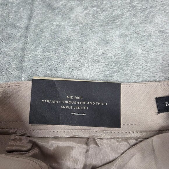 Banana Republic Pants Womens 6 Beige Avery Ankle Trousers Bows Preppy Office NEW - Picture 3 of 10
